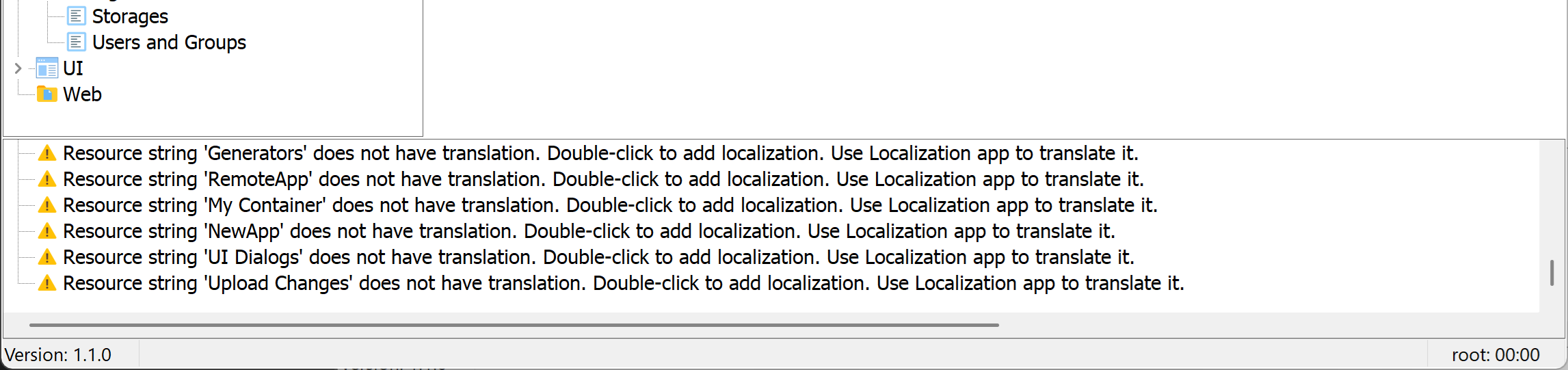 detected localization