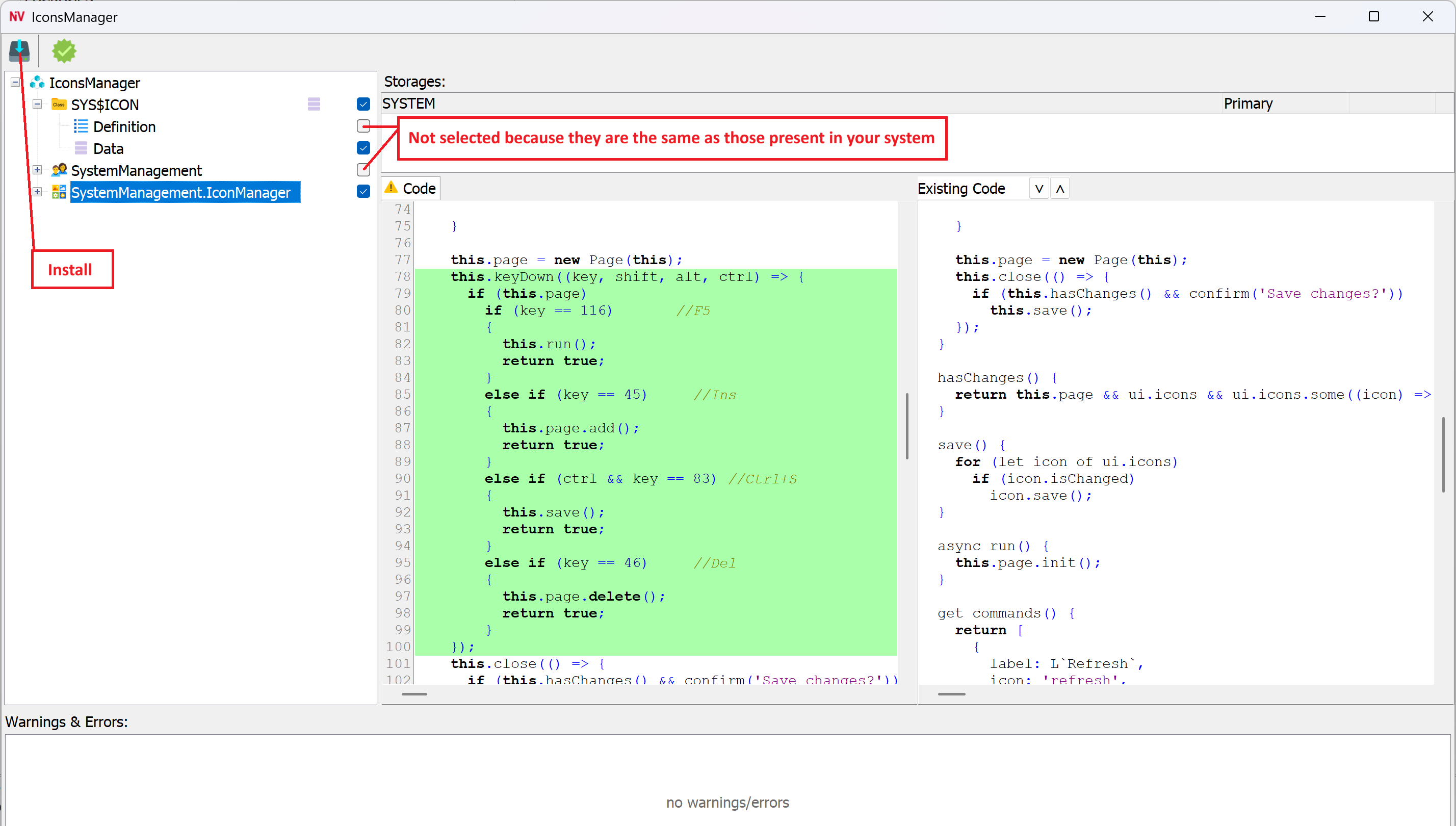 module editor install